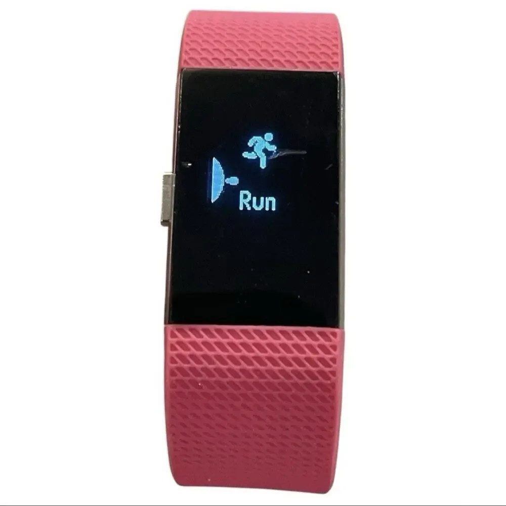 Fitbit Charge 2 Pink Band Size S Heart Rate Tracker w/ Box – Scratch on Screen